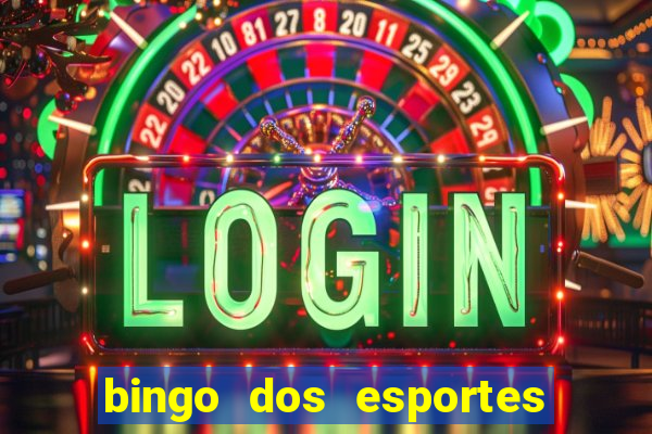 bingo dos esportes para imprimir